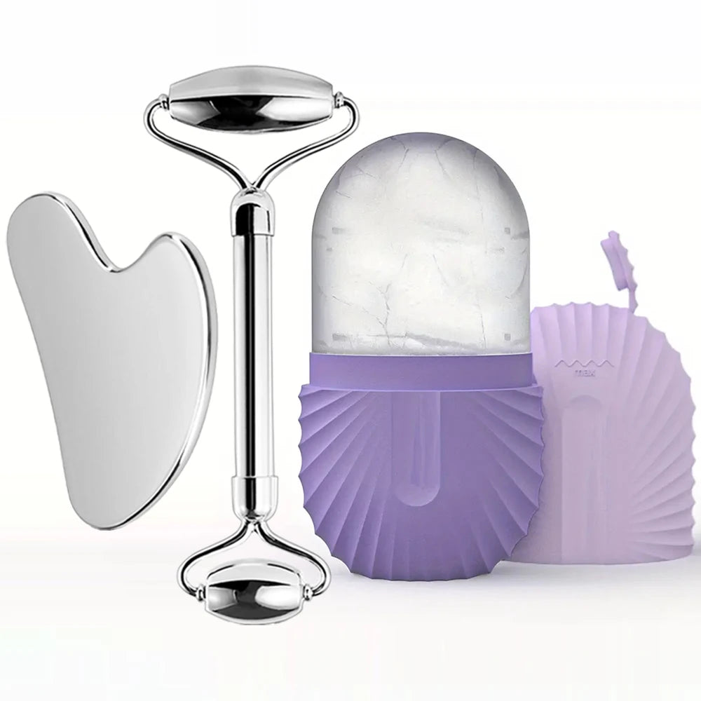 Ice Face Roller Facial Skincare Ice Roller Set