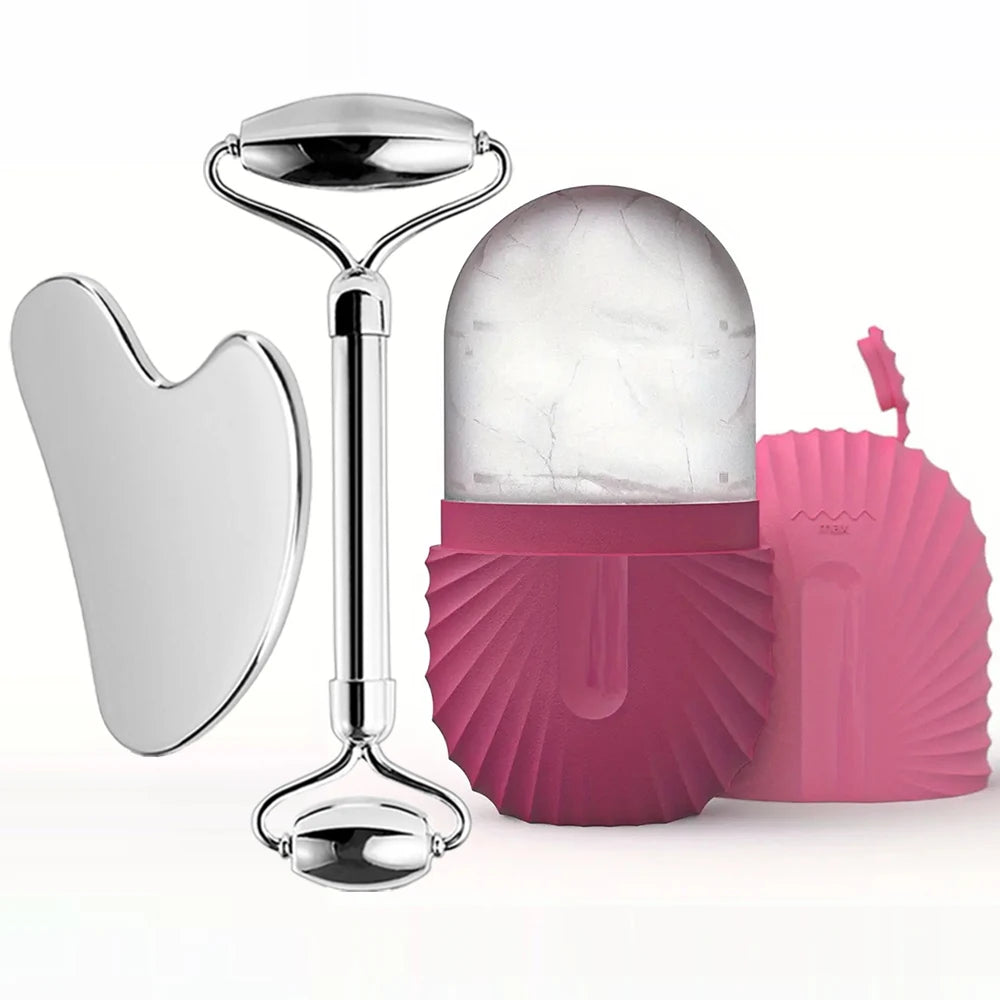 Ice Face Roller Facial Skincare Ice Roller Set